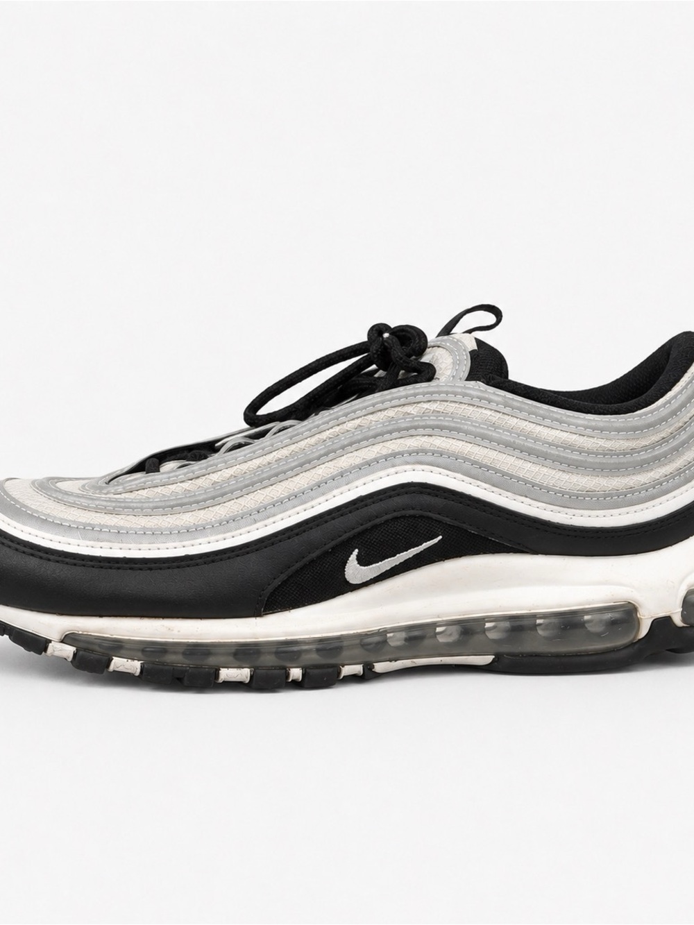 Nike Men's Air Max 97 in Black, White and Silver